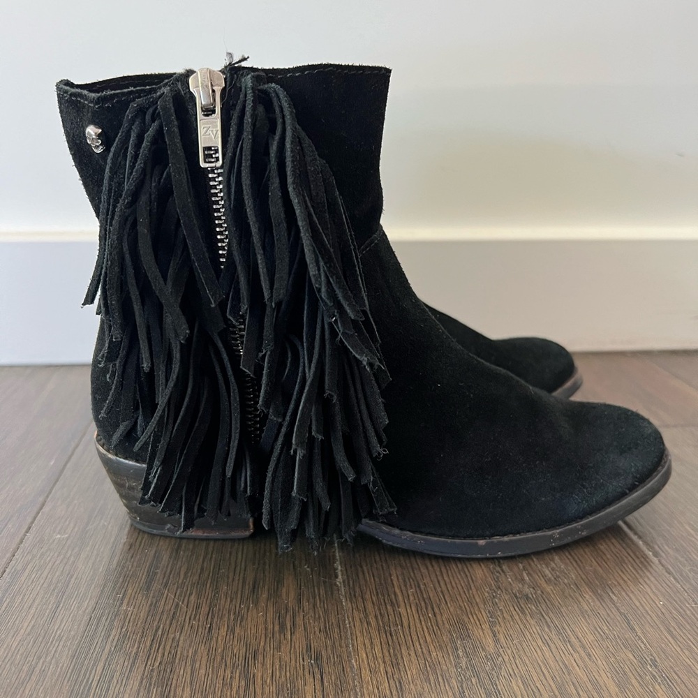 Zadig & Voltaire Teddy Fringe suede ankle boots